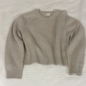 Celine Women's Cashmere Oatmeal Crew Neck Sweater